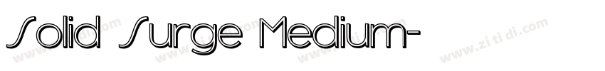 Solid Surge Medium字体转换